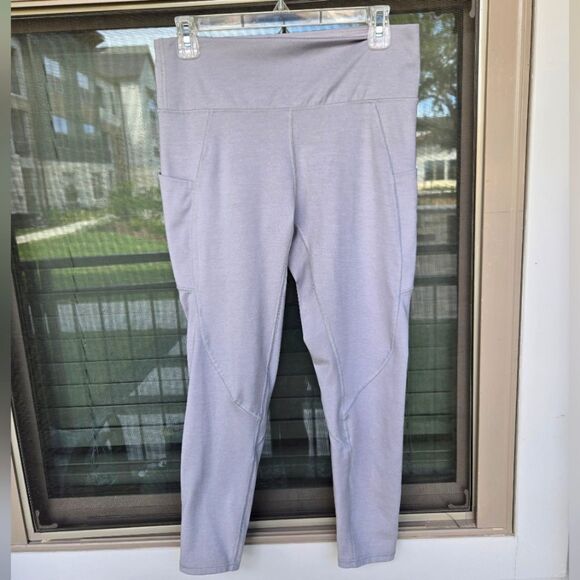 Marika Theresa 25" Ankle Leggings Size Large Light Heather Grey Yoga - Picture 1 of 6